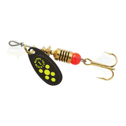 Warianty Obrotówka Mepps Black Fury 1 Czarna / Seledynowe kropki