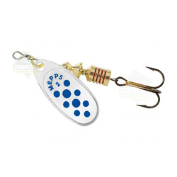 Warianty Obrotówka Mepps Comet 2 Srebrna / Niebieskie kropki