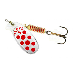 Warianty Obrotówka Mepps Comet 5 Srebrna / Czerwone kropki