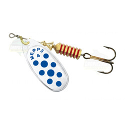 Warianty Obrotówka Mepps Comet 4 Srebrna / Niebieskie kropki