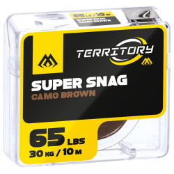 AMC-SS65/CB Plecionka przyponowa Mikado Super Snag 10m - Camo Brown 65lbs