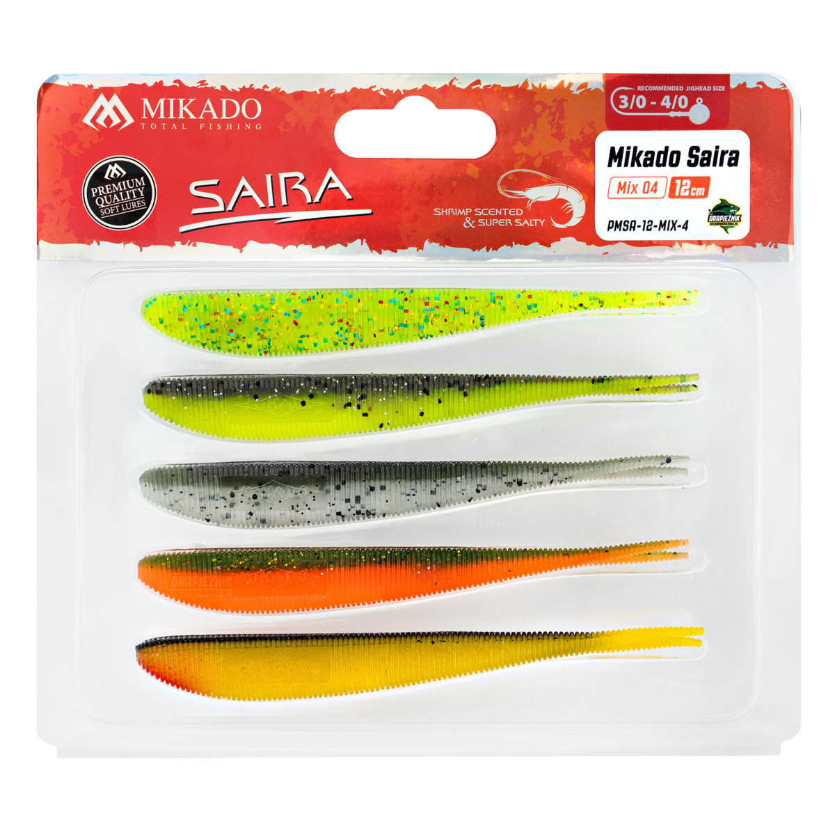 Zestaw gum Mikado Saira 12cm 5 szt. - MIX 4