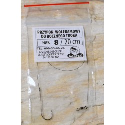 Przypony wolframowe Jan-Tex - DO BOCZNEGO TROKA 20cm/hak 8 (5 SZTUK)