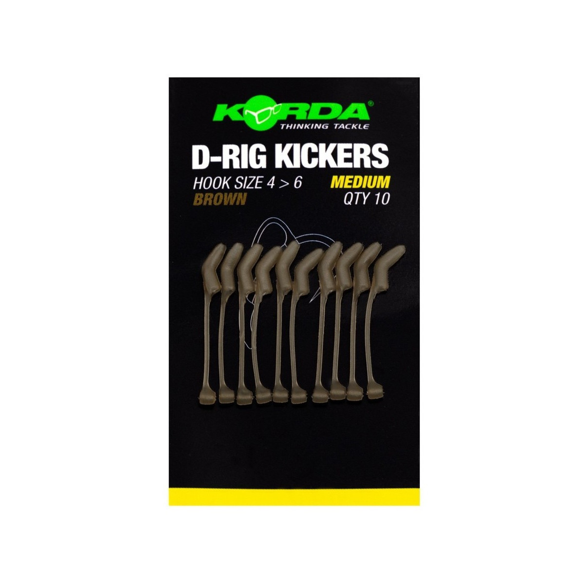 KICK26 Pozycjonery haczyka Korda D-Rig Kickers BROWN - Medium