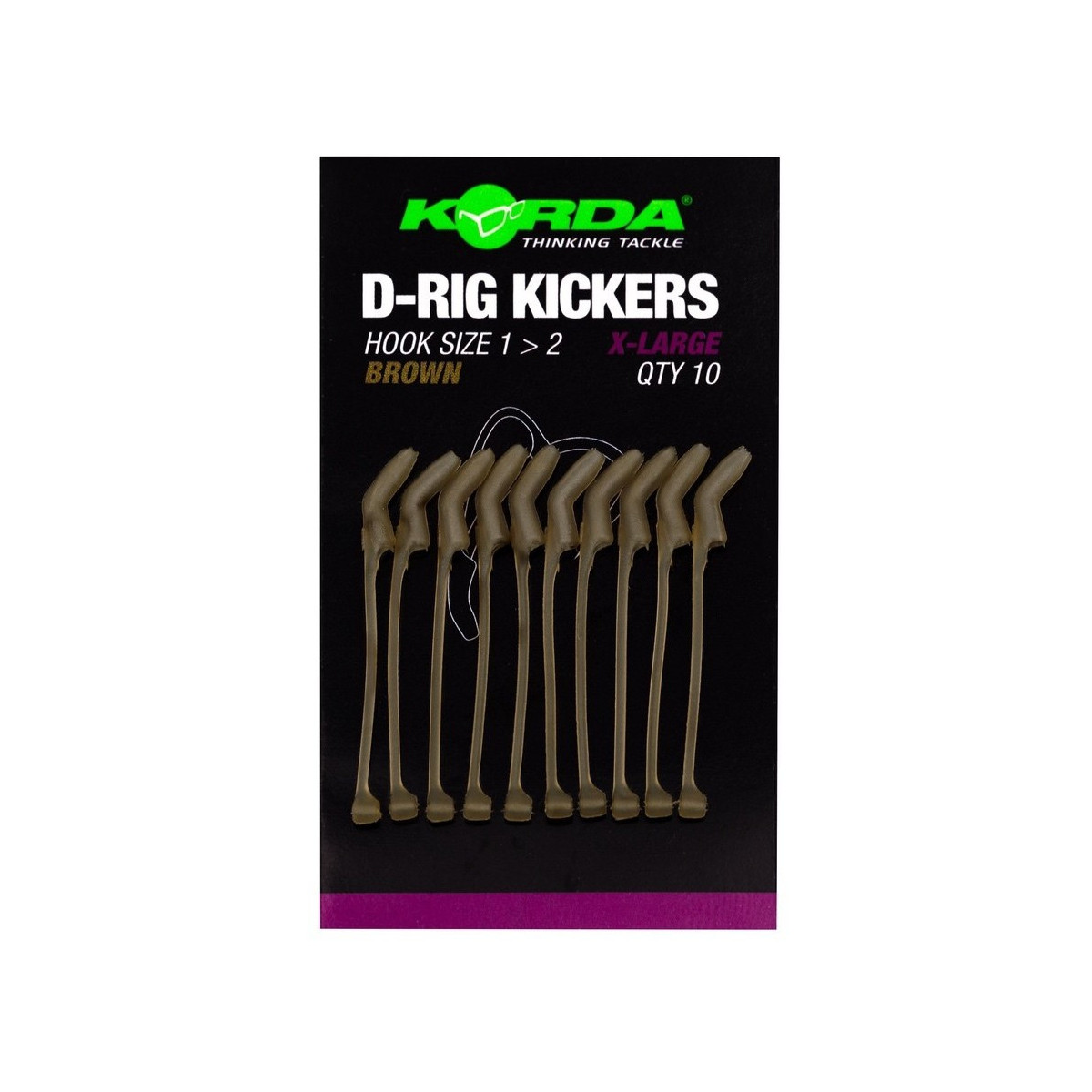 Pozycjonery haczyka Korda D-Rig Kickers BROWN - XL