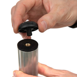 Trzpienie do nóg Matrix Black Leg Extensions Silver - 36mm