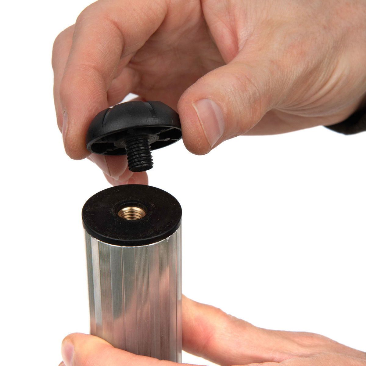 Trzpienie do nóg Matrix Black Leg Extensions Silver - 36mm