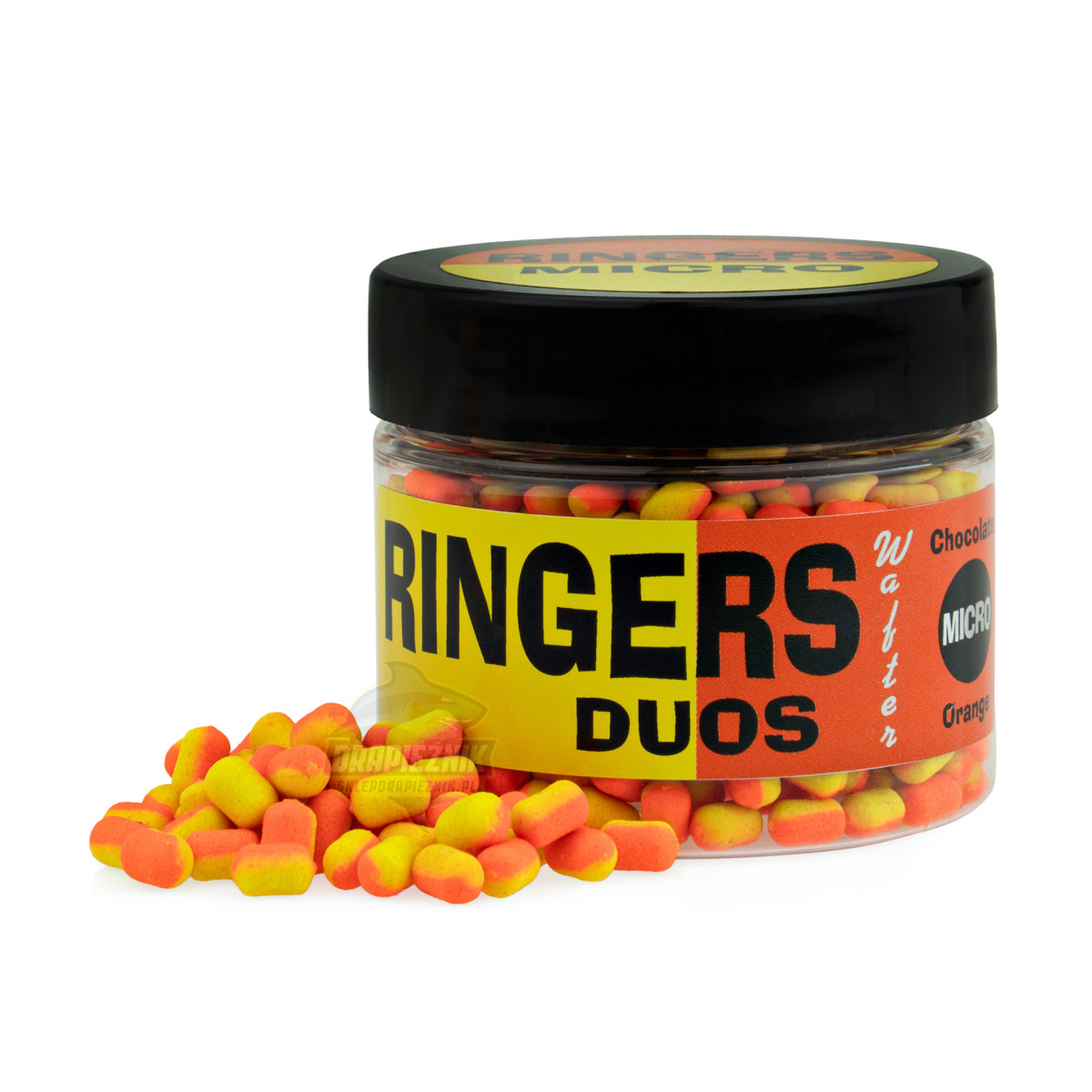 Ringers Chocolate Orange Duos Wafters 5x3mm - MICRO Orange/Yellow