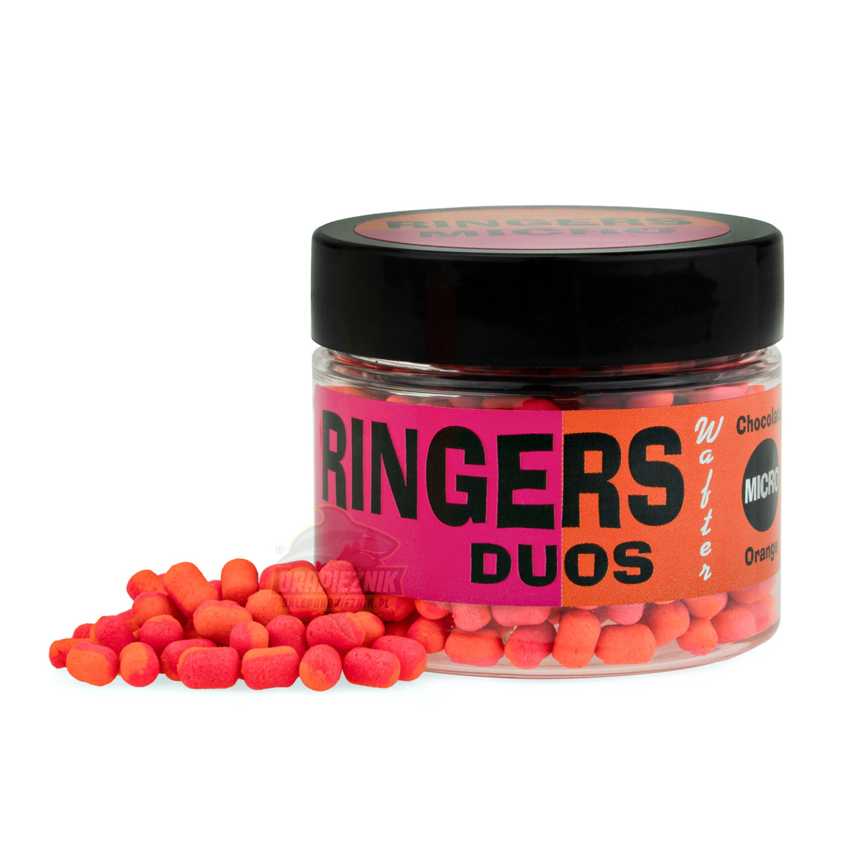 Ringers Chocolate Orange Duos Wafters 5x3mm - MICRO Orange/Pink