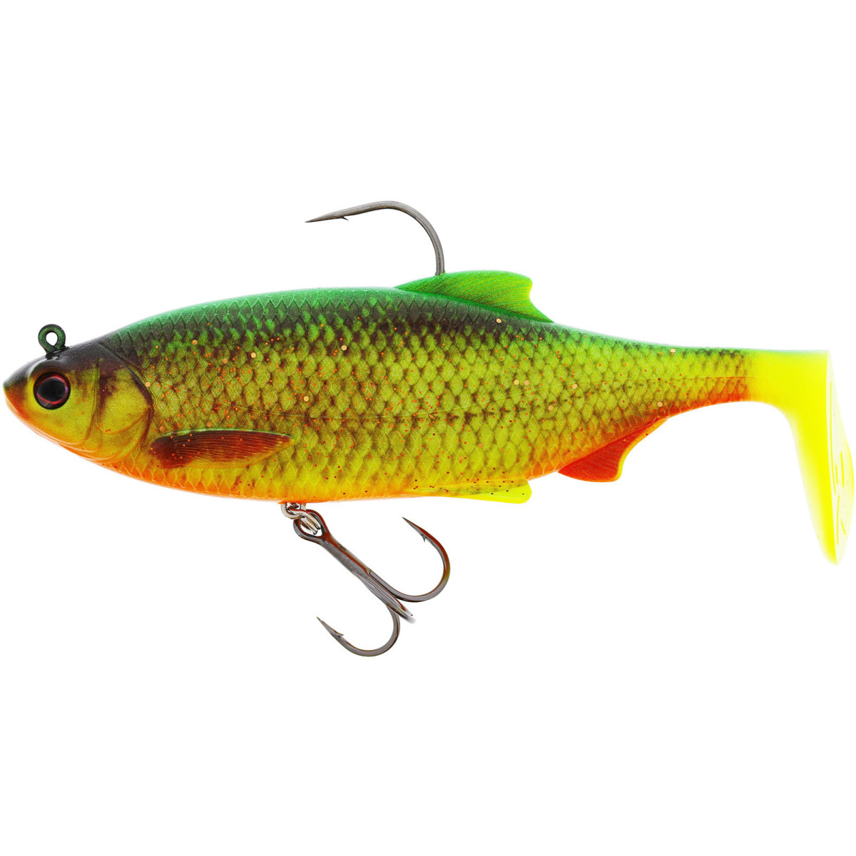 P063-869-019 Guma Westin Ricky The Roach Shadtail R 'N R 14cm - Firetiger Rudd