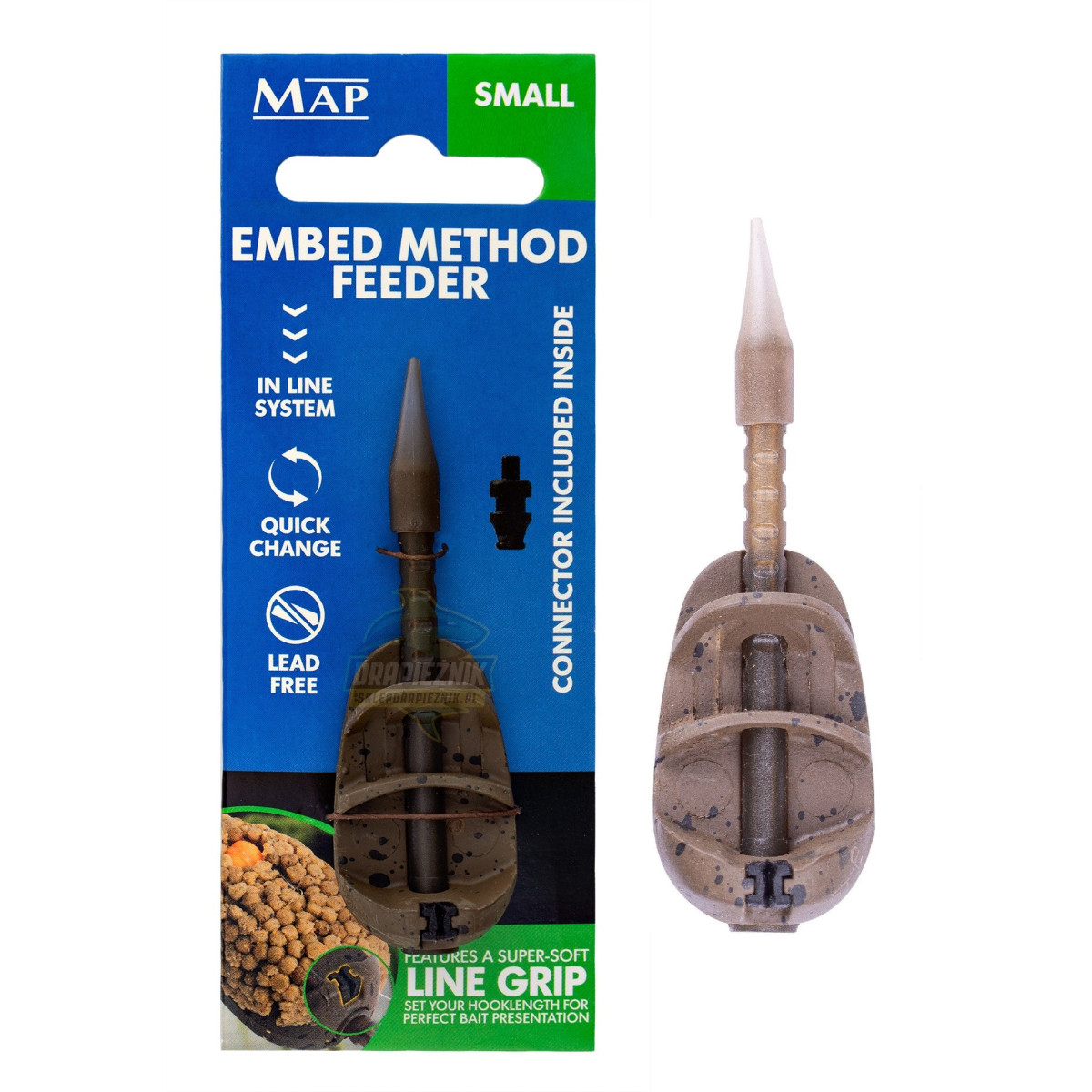 Koszyk zanętowy MAP Embed Method Feeder Inline - Small 24g