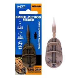 Koszyk zanętowy MAP Embed Method Feeder Inline - Medium 32g