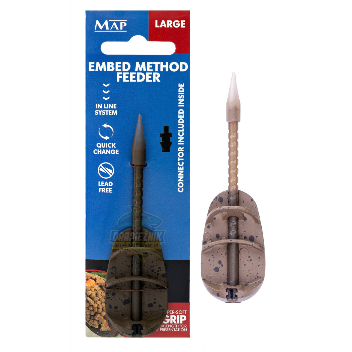 Koszyk zanętowy MAP Embed Method Feeder Inline - Large 32g