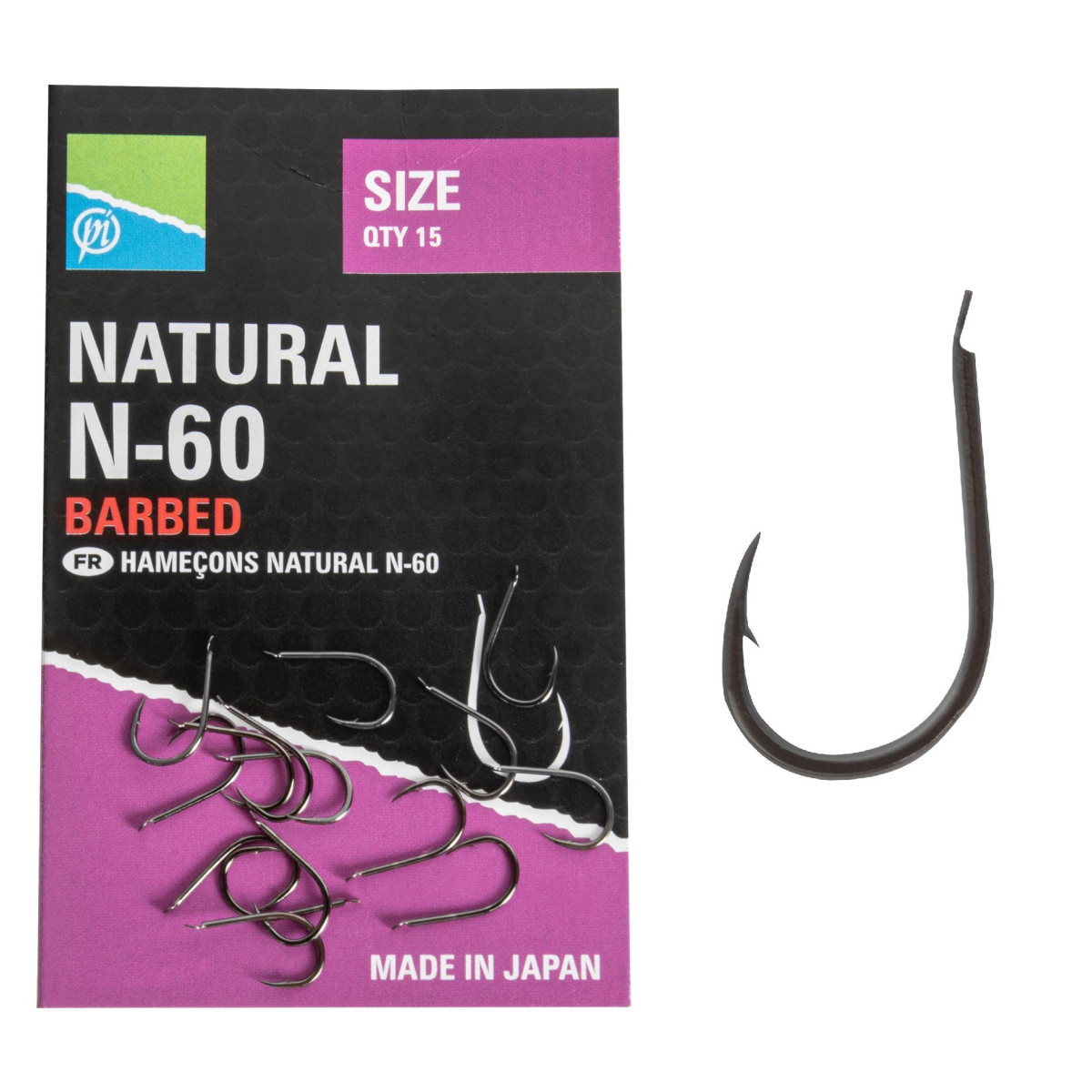 Haczyki Preston Natural N-60 Hooks