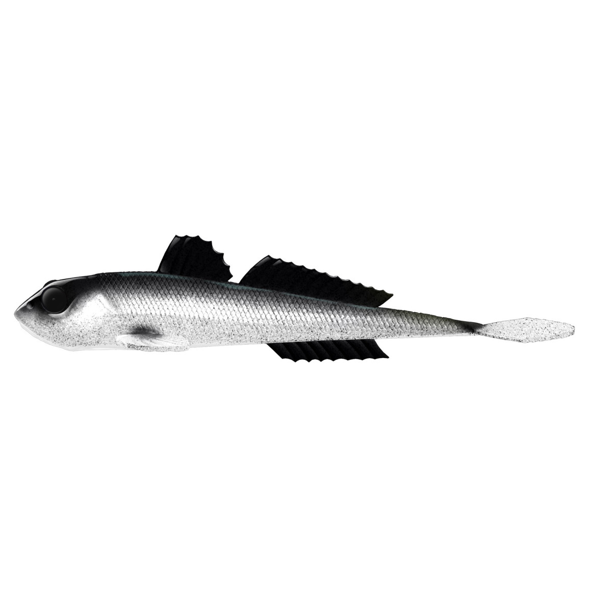 Libra Lures Gobio 7.3'' 18.6cm - 002 / GHOST