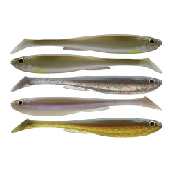 15100-600 Zestaw gum Daiwa Prorex Slim Shady 7.5cm - Nature Set