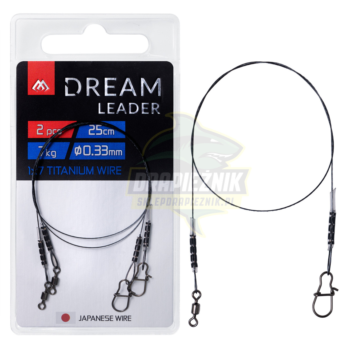 Przypony Mikado Dream Leader 1x7 Titanium - 35cm/7kg