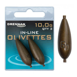 Ciężarki Drennan Polemaster Olivettes In-Line - 10.0g