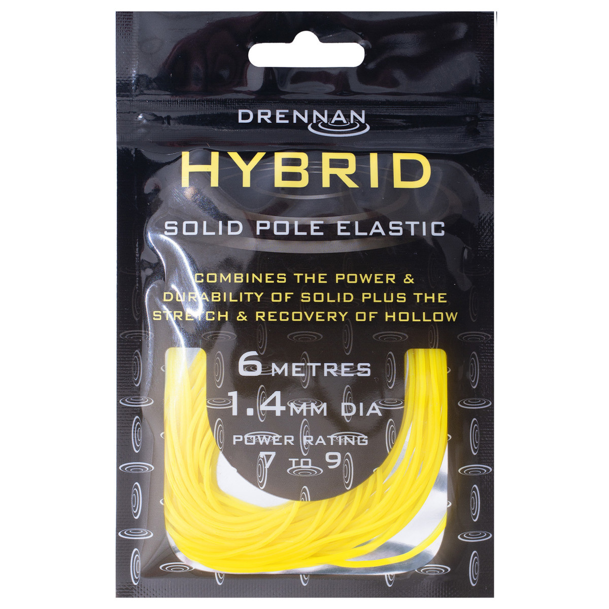 TOAC03 Amortyzator Drennan Hybrid Solid Elastic 6m - 1,4mm / YELLOW