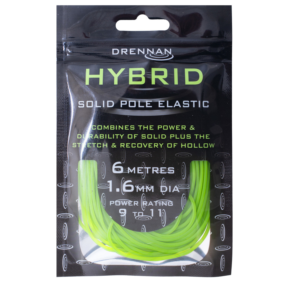 TOAC04 Amortyzator Drennan Hybrid Solid Elastic 6m - 1,6mm / GREEN