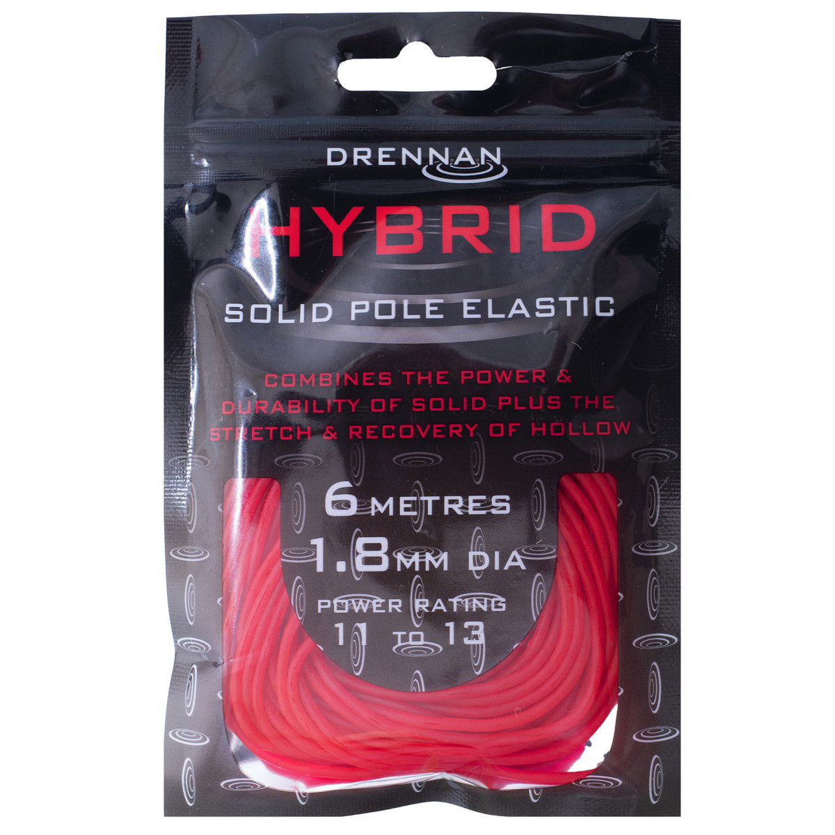 TOAC05 Amortyzator Drennan Hybrid Solid Elastic 6m - 1,8mm / RED