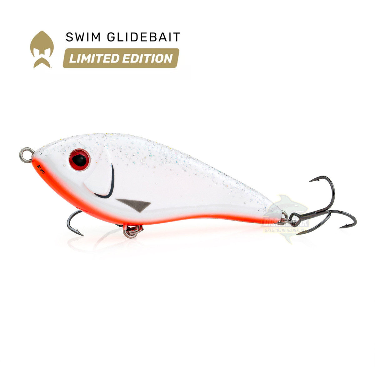 Wobler Westin Swim Glidebait 10cm LOW FLOATING - White Blizzard /LIMITED EDITION/