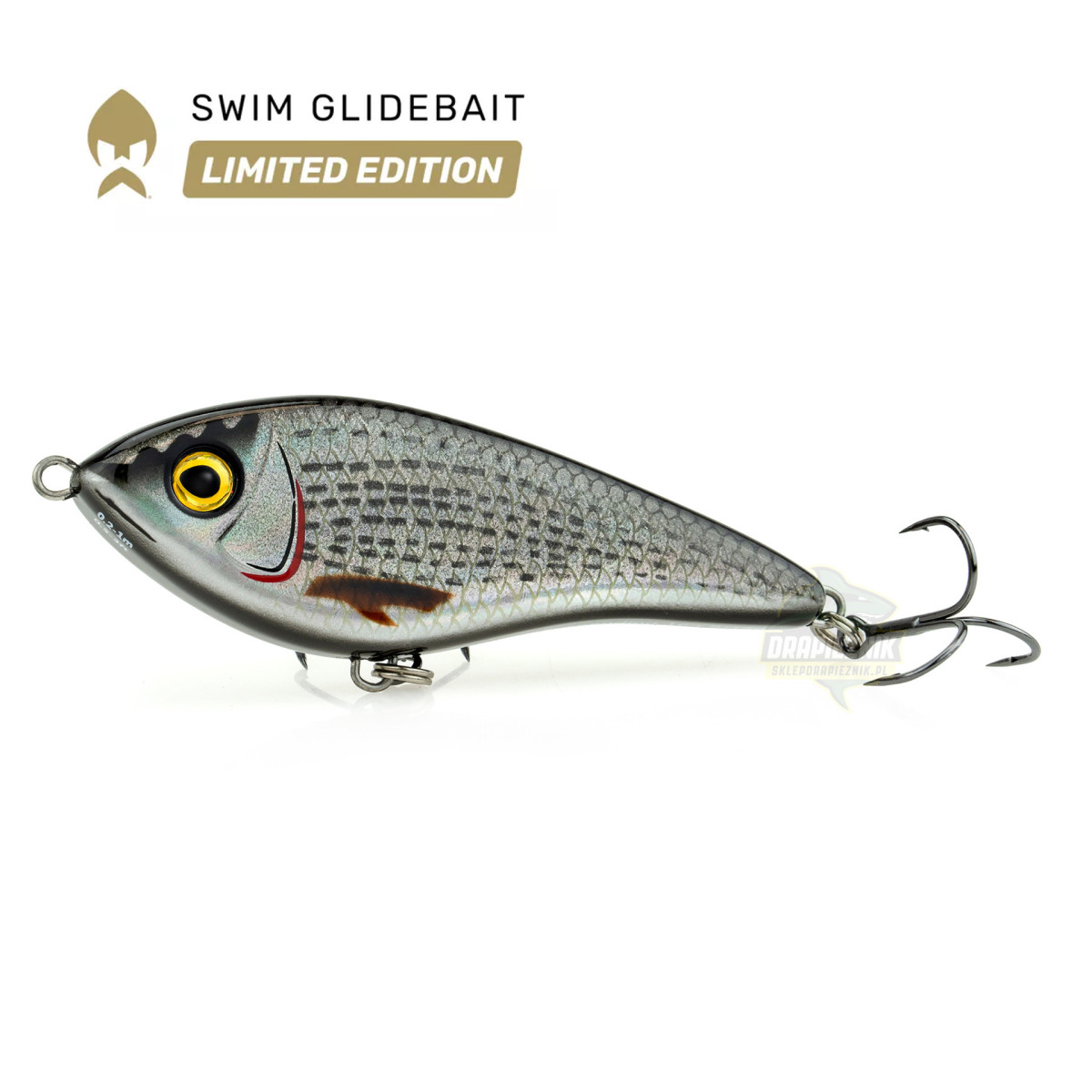 Wobler Westin Swim Glidebait 8cm SUSPENDING - Silhouette Baitfish /LIMITED EDITION/