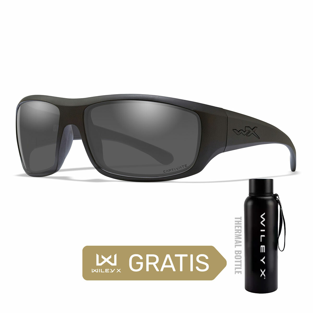 Okulary Wiley X Captivate - OMEGA Polaraized Smoke Grey + GRATIS