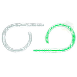 LB-FW65-000 Libra Lures Flex Worm Junior 6.5cm - 000 / GLOW UV GREEN