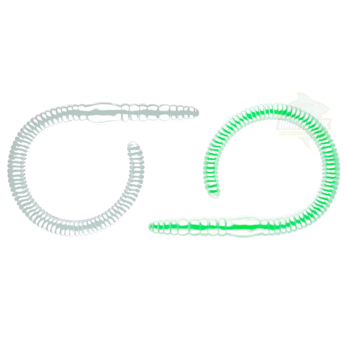 LB-FW65-000 Libra Lures Flex Worm Junior 6.5cm - 000 / GLOW UV GREEN