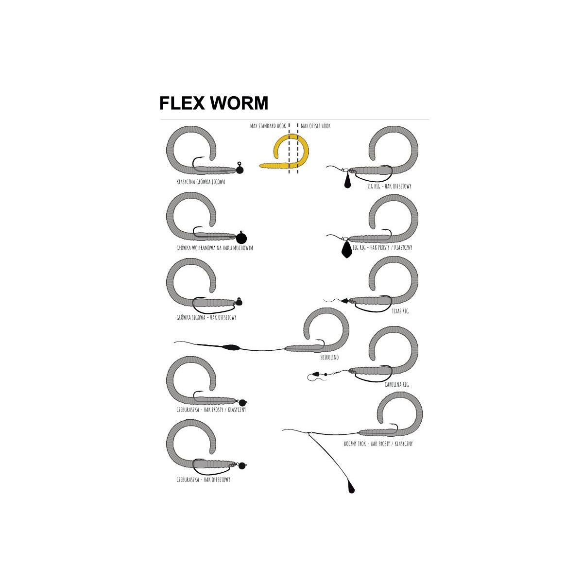 Libra Lures Flex Worm Junior 6.5cm