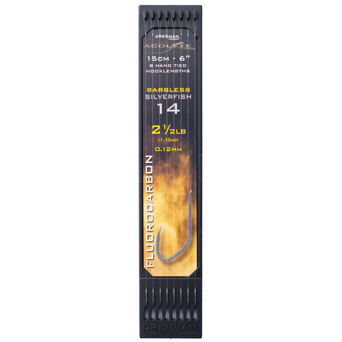 HNAA01 Przypony Drennan HOOK TO PLATE Acolyte Silverfish 15cm - roz.14