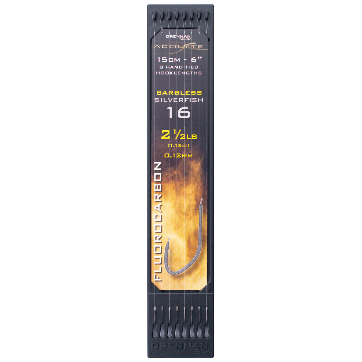 HNAA02 Przypony Drennan HOOK TO PLATE Acolyte Silverfish 15cm - roz.16