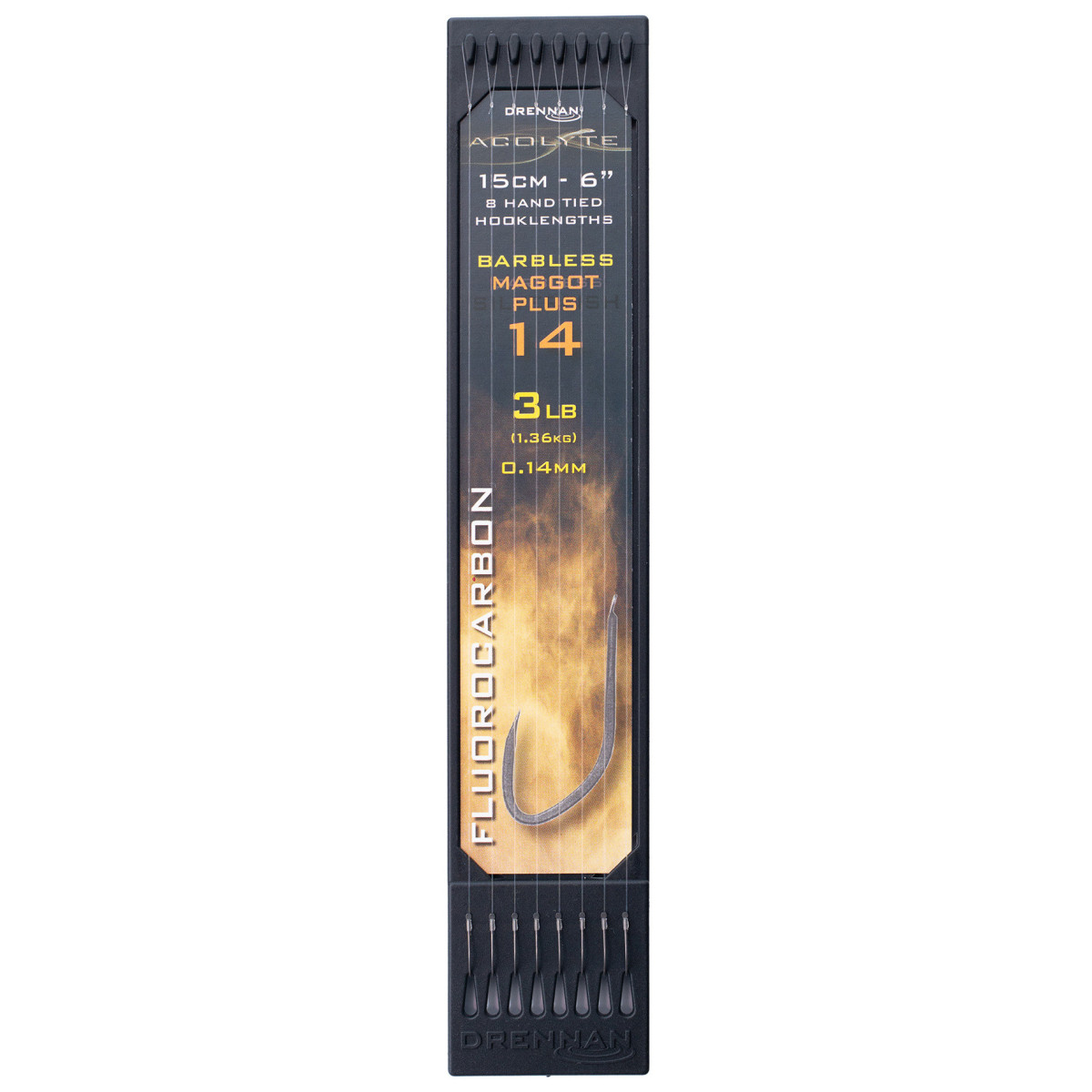 Przypony Drennan HOOK TO PLATE Acolyte Maggot Plus 15cm - roz.14