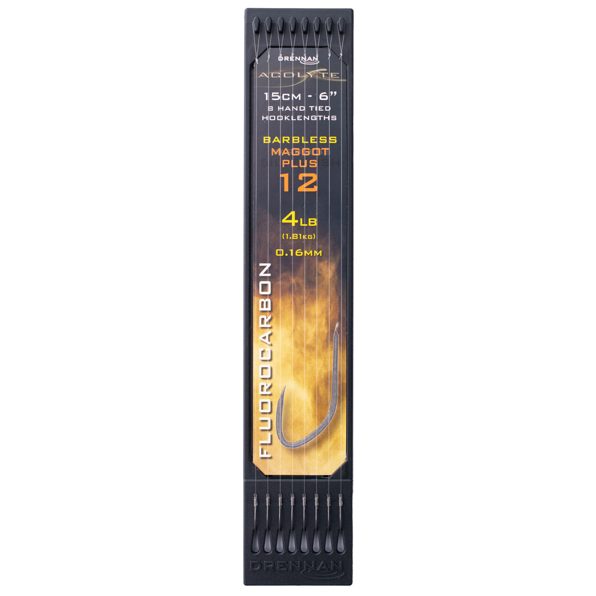Przypony Drennan HOOK TO PLATE Acolyte Maggot Plus 15cm - roz.12