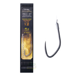 Przypony Drennan HOOK TO PLATE Acolyte Barbless Maggot Plus 15cm - roz.12