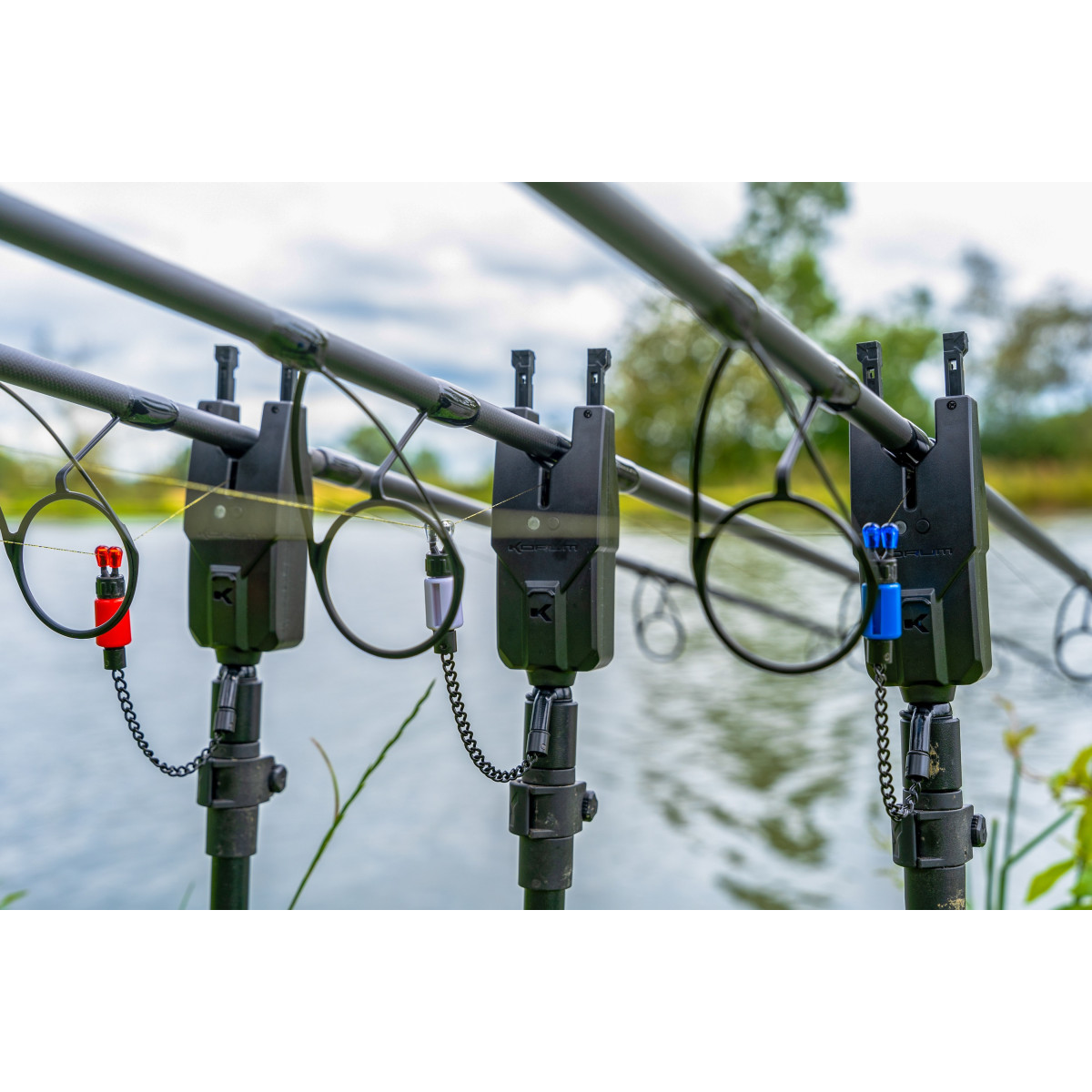 K0360080 Zestaw sygnalizatorów Korum KRI - 3 Rod Remote Alarm & Indicator Set