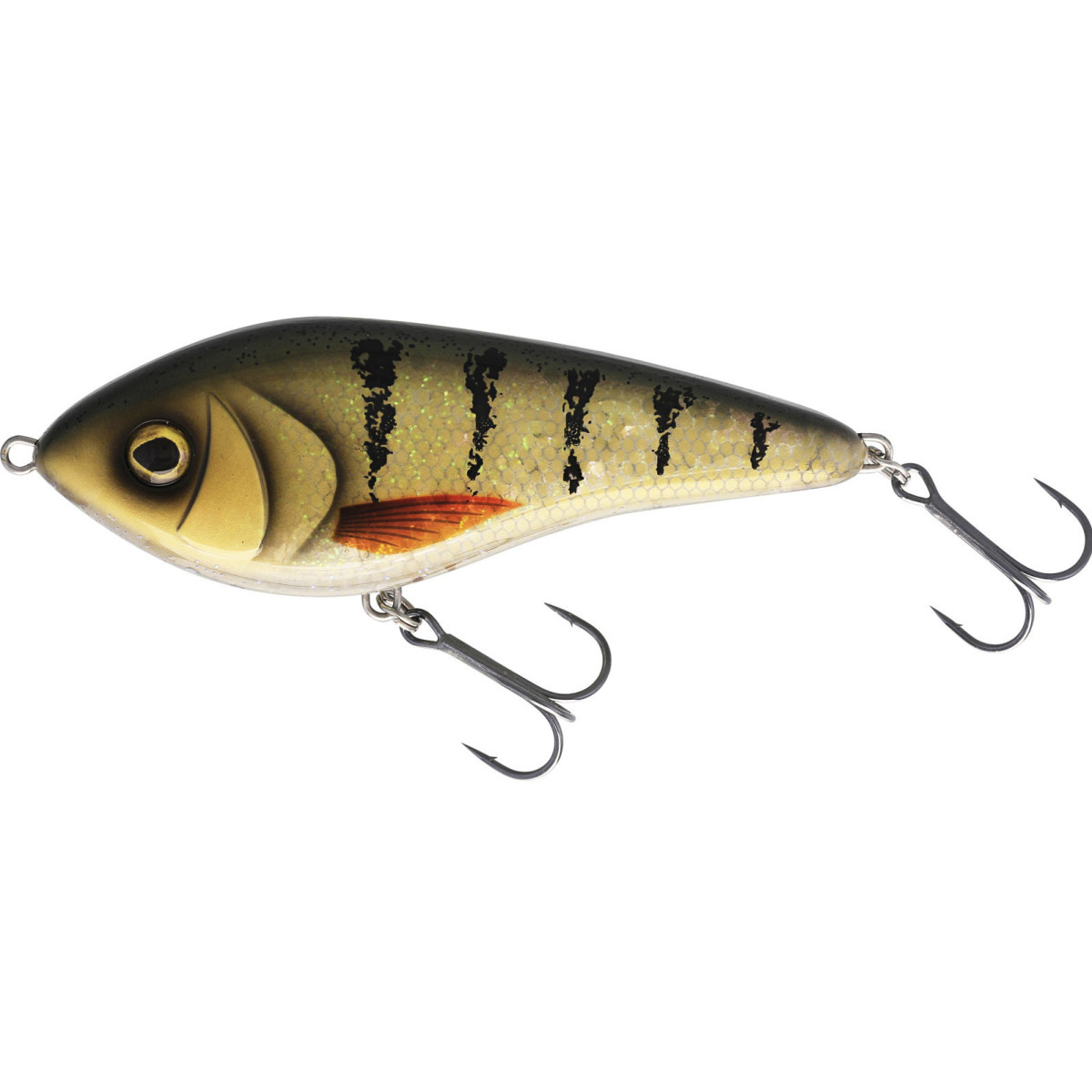 P036-1023-154 Wobler Westin Swim Glidebait 10cm LOW FLOATING - 3D Amber Perch