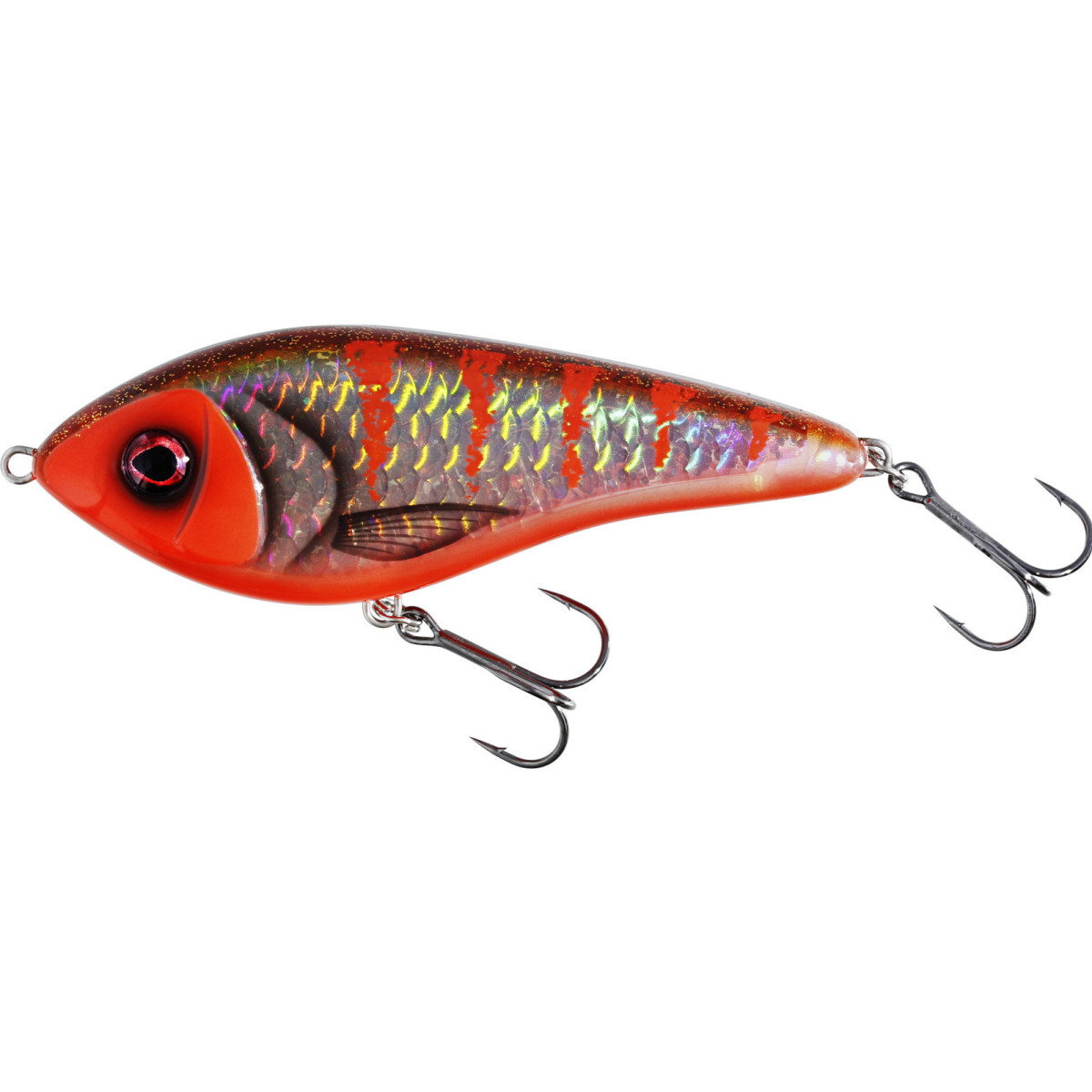 P036-1022-154 Wobler Westin Swim Glidebait 10cm LOW FLOATING - 3D Rocky Red