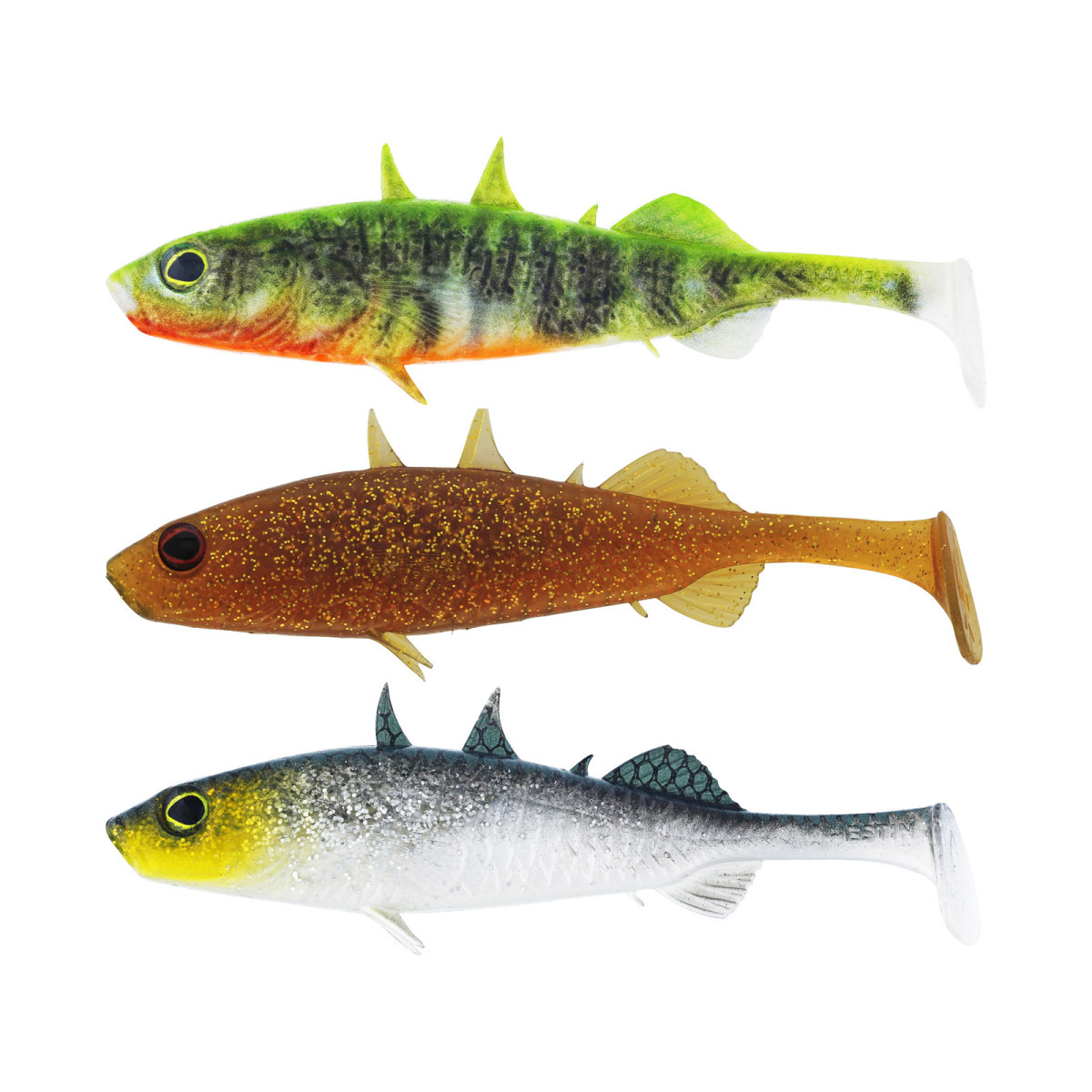 P228-992-220 Zestaw gum Westin Stanley The Stickleback 7.5cm - Dark Water Mix 10