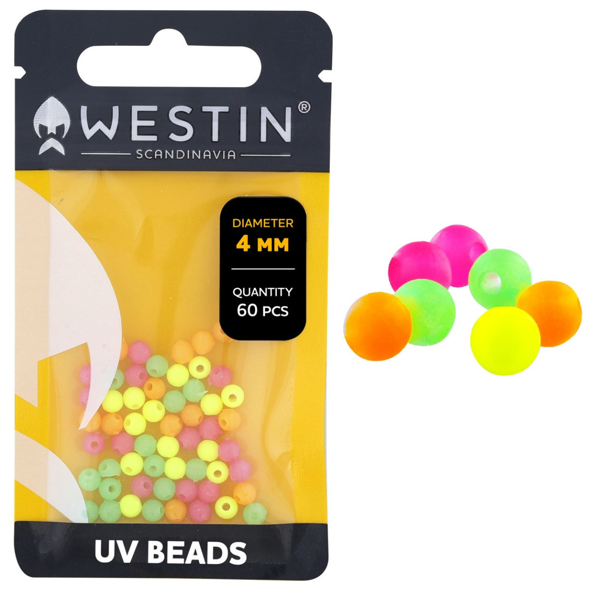 T117-1052-230 Koraliki Westin UV Beads Hard/Soft - MULTICOLOR / 4mm