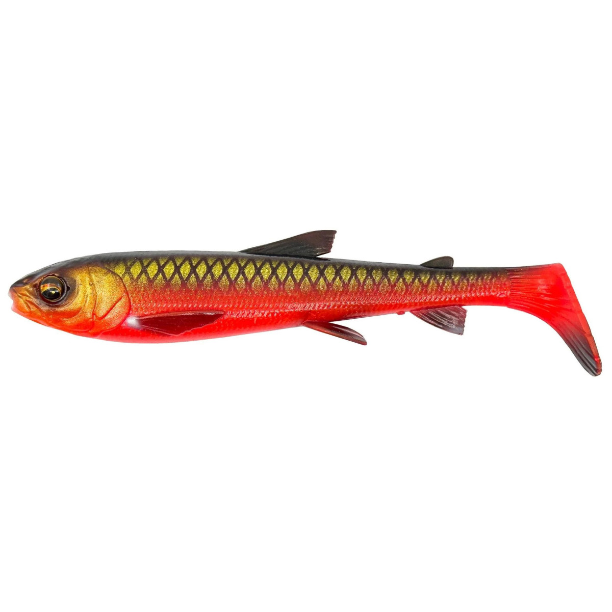 1632090 Gumy Savage Gear 3D Whitefish Shad 12cm - BLACK RED