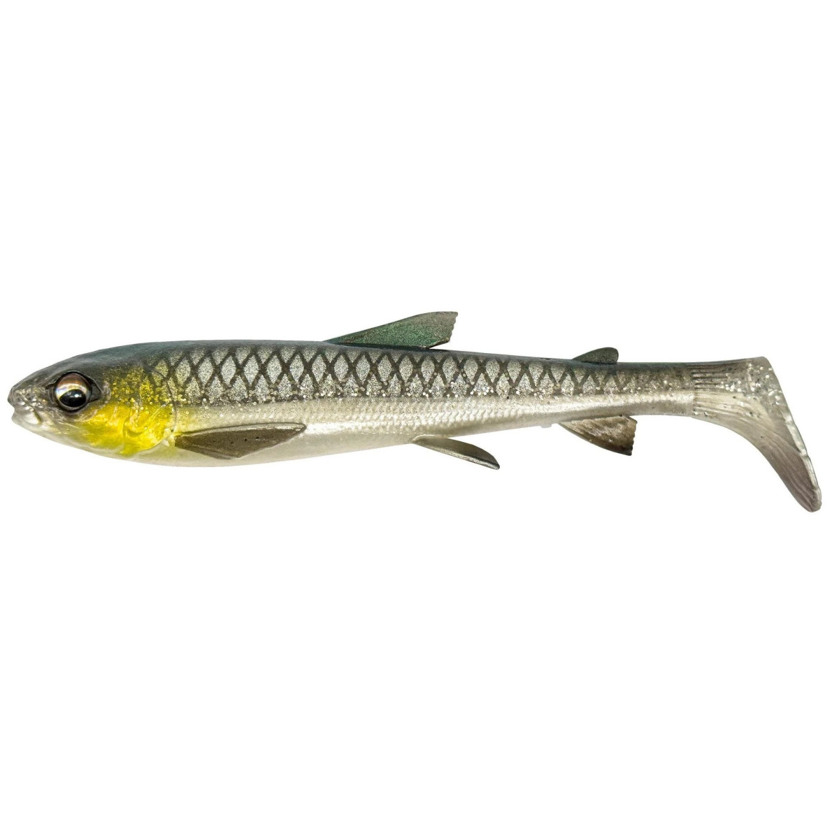 1632017 Gumy Savage Gear 3D Whitefish Shad 12cm - GREEN SILVER