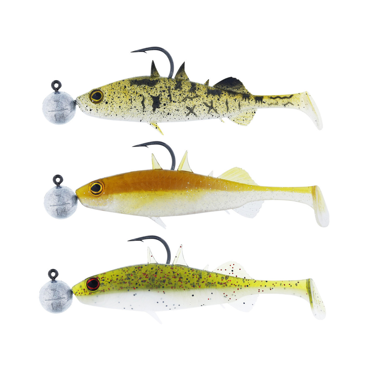 P229-1004-222 Zestaw gum Westin Stanley The Stickleback R' N R 5.5cm - Clear Water Mix 10