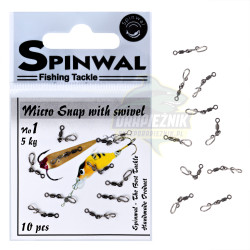 Zapinki z krętlikami Spinwal - Micro Snap no 1