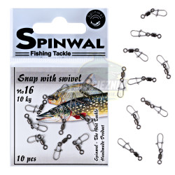 Agrafki z krętlikami Spinwal - Roz. 16