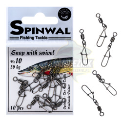 Agrafki z krętlikami Spinwal - Roz. 10