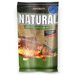 S1780028 Zanęta Sonubaits Natural Groundbait 1kg - Strawberry & Hemp
