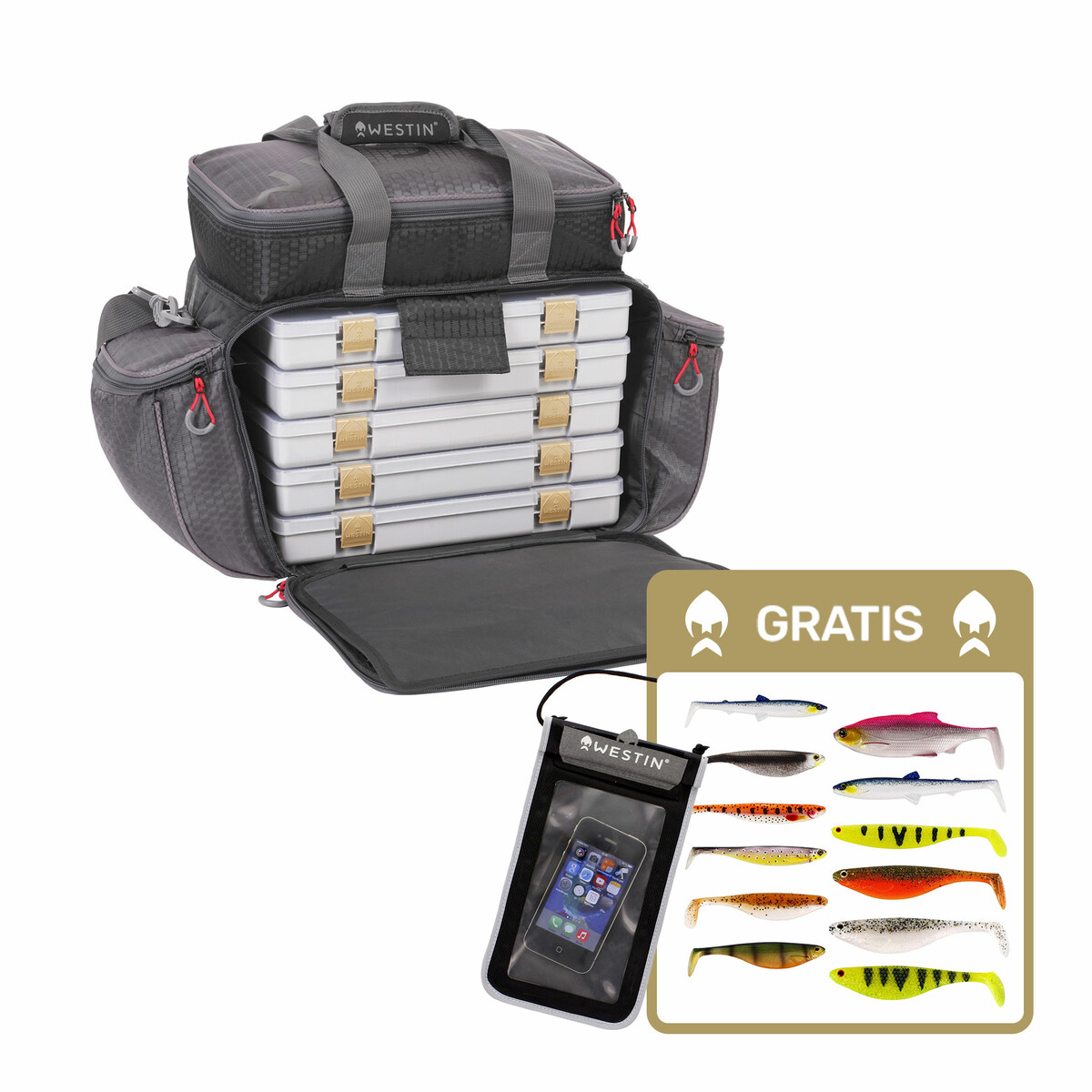 A247-988-OS Torba Westin W4 Master Lure Bag Titanium Black