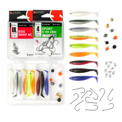 Zestaw gum Westin ShadTeez Slim 5cm - Czeburaszka / Wolfram